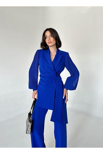 Vuntal BUTİK Two Piece Chiffon Sleeve Suit Set