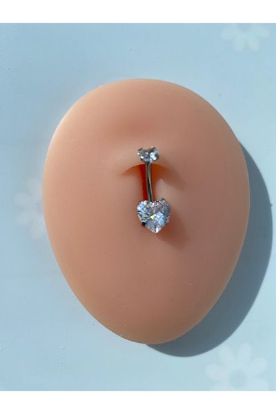 kurukafagift Heart Steel Belly Piercing