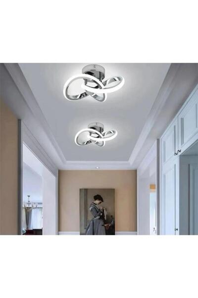 MİLA AYDINLATMA Dönence Modern Tekli Krom plafonyer Led Beyaz Power Ledli Sal...