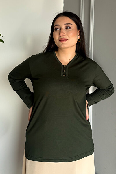 ModaPlaza Bluză pentru femei cu 3 nasturi