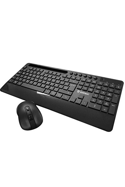 Everest Km-9676 Siyah Kablosuz 800-1200-1600 Dpi Q Standart Klavye Mouse Set