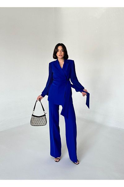 Vuntal BUTİK Two Piece Chiffon Sleeve Suit Set
