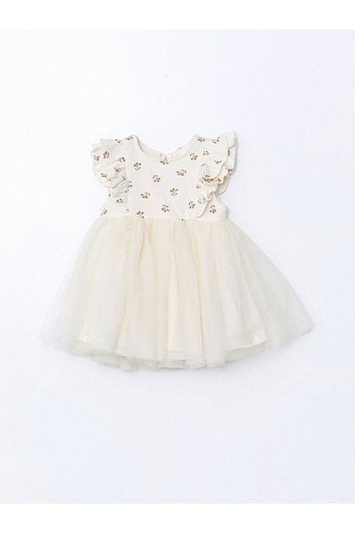 LC Waikiki Basic Lace Tulle Baby Girl Dress