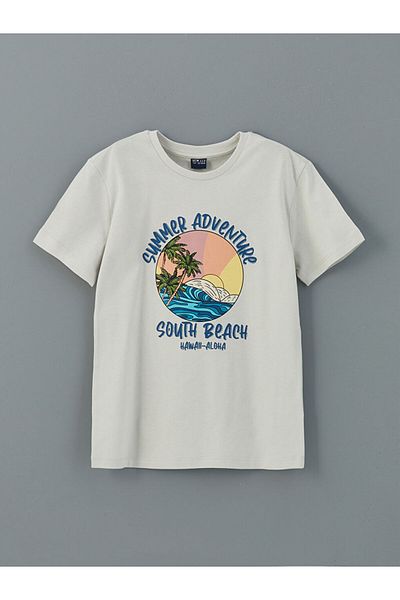 LC Waikiki New Season Crew Neck Boy's T-Shirt - S5Hf22Z4