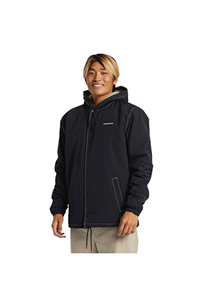 Quiksilver Rain Cloud Warm Hooded Coach Erkek Siyah Ceket ERKEK CEKET EQYJK04110