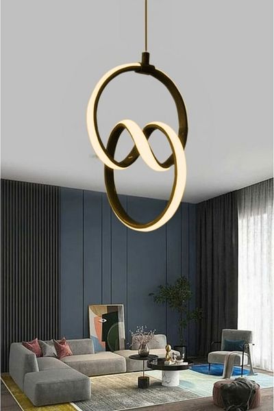 neeko Emily Modern Black Led Chandelier Daylight - Power Pendant