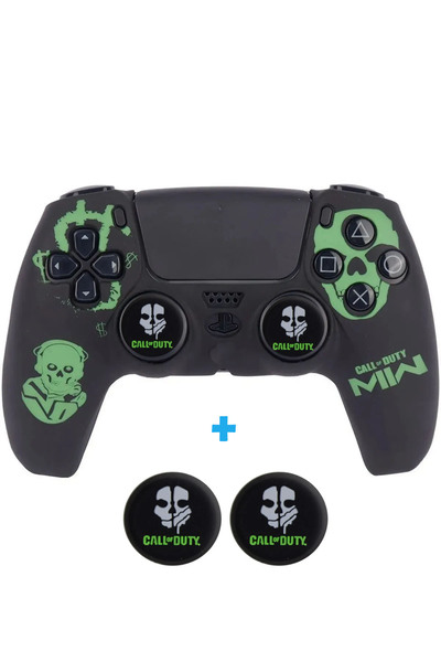 Dobe PS5 Dualsense Call Of Duty  Koruyucu Silikon Kılıf + Analog silikon Koruyucu
