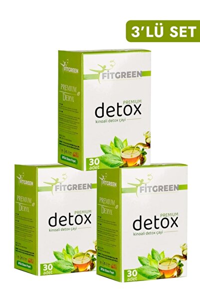 FİTGREEN 3 Kutu Detox Destekleyici Detox Çayı diyet çay FİT YAŞAM tok tutma z...
