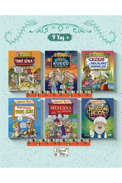 Eğlenceli Bilgi Yayınları İbni Sina Hekimlerin, Ali Kuşçu, Cezeri ve Akılalmaz Makineleri,Dünyayı Güldüren Süperstar (6kitap)