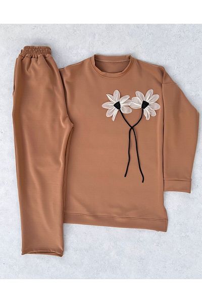 FADME TEKSTİL Scuba Daisy Detailed Double Suit