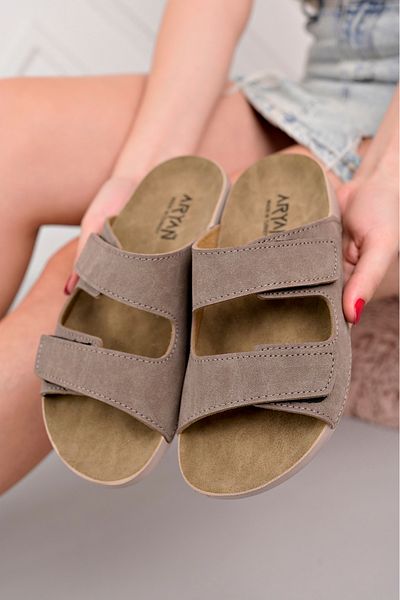 POLOMİA Annemarie Femei Anatomic Ortopedic Flexibil Velcro Confort Moale Confortabil Ușoare Sandale de zi cu zi Papuci