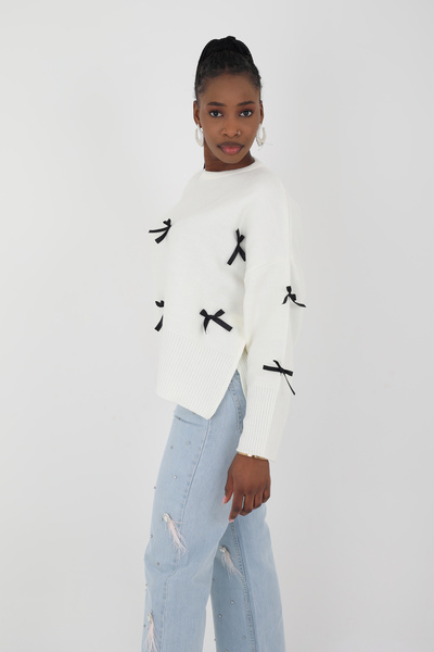 Viskosa Bow Knitwear Sweater