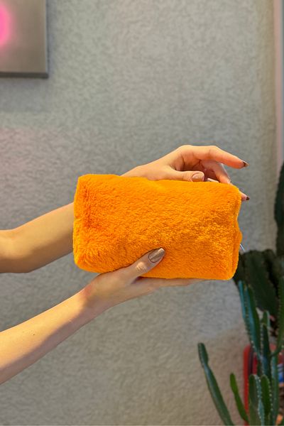 PREGIO Women's Plush Soft Fabric Makeup Bag