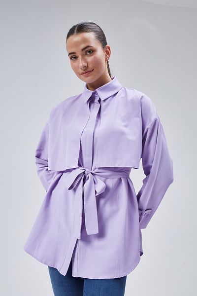 lurex moda Belted Shirt with Robe
