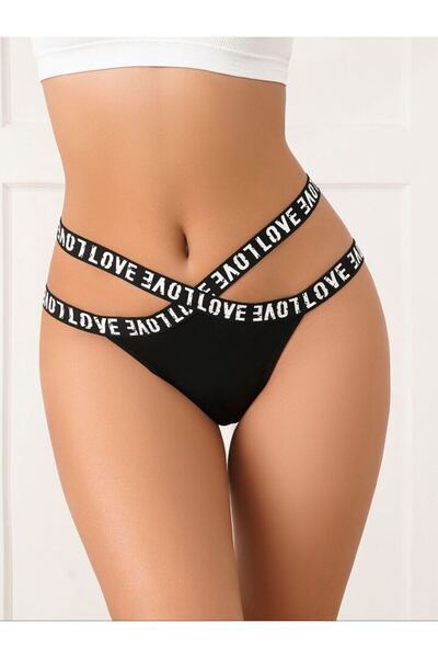 byen Hayal Dünyası Love Written 2 τεμάχια Βαμβακερό χτενισμένο απλό σέξι στρι...