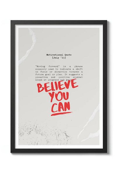 Taranist Poster - Afirmație Motivație Positivitate Manifestare Cuvinte