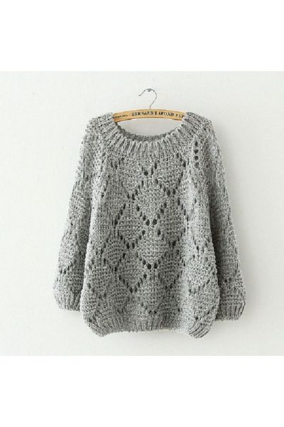 Handmade Pulover lung pentru femei, cu o formă lejeră