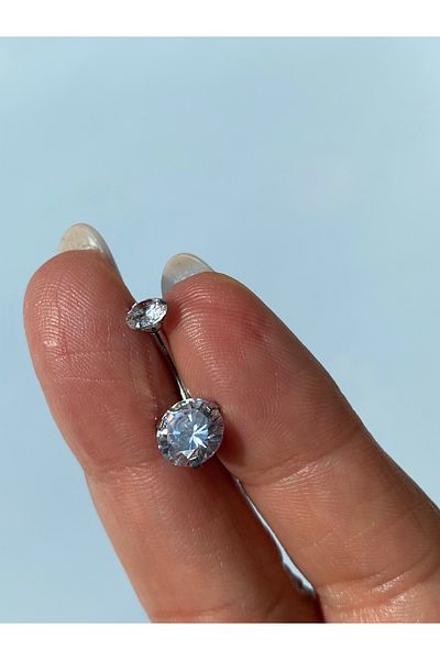kurukafagift Navel Piercing Steel Zircon Stone