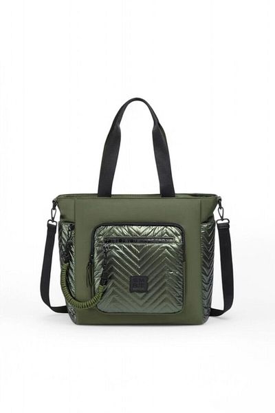 SMART BAGS Geantă de umăr verde pentru femei - Smb3246