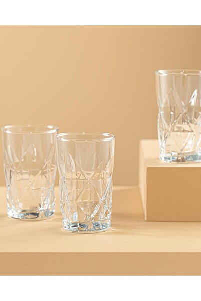 P H Panayır Home 6 Lı Set Cam Kahve Yanı Su Bardak Takımı 110 Cc