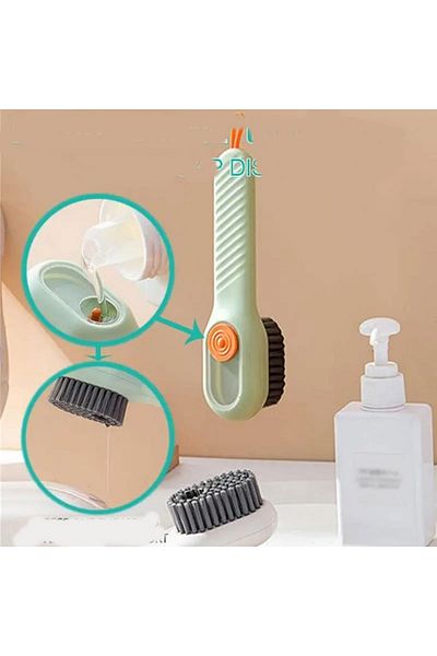 doremodam Suede Boots Nubuck Shoe Cleaning Brush with Detergent Tank Kitchen Bathroom Brush