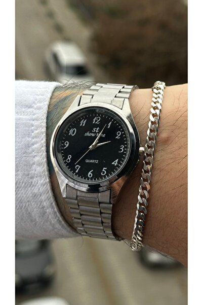 Show Time Steel Men's Wristwatch