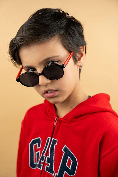 Focus On Polarized Kids Sunglasses |   Black Red |   5-10 Years |   Light Flexible