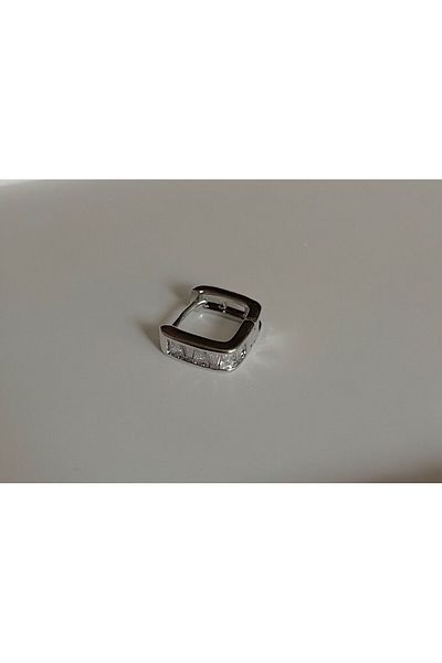 Bijou Luz Silver Stone Square Piercing