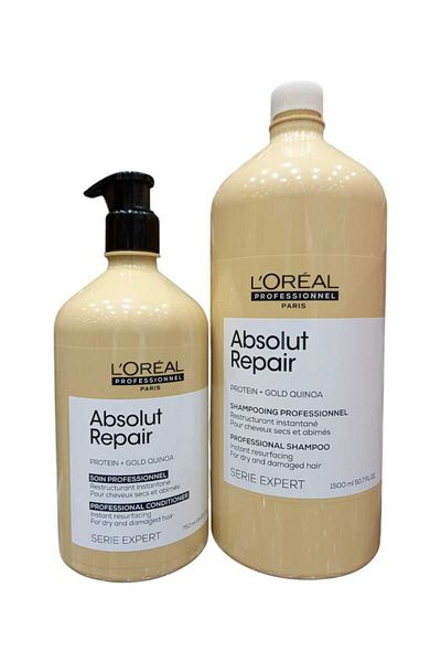 L'oreal Professionnel Absolute Repair Shampoo for damaged and damaged hair 1500 ml with conditioner 750 ml