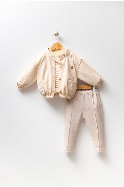 Noy Noy Baby Boy Linen 3-Piece Cotton Set