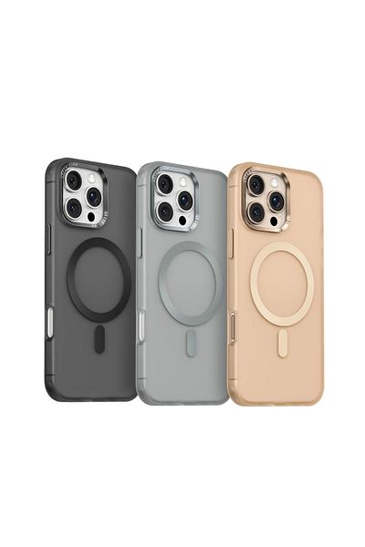 Green Lion Matte Magsafe X Case For iPhone 16 Pro - Gray