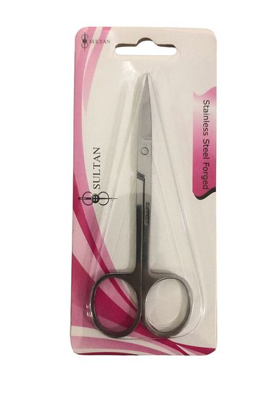 Yumuşakkeçe Sultan Cuffed Embroidery Scissors - Silver Color