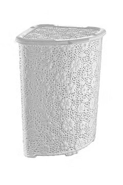 Dünya Plastic Corner Laundry Basket 52 Liter