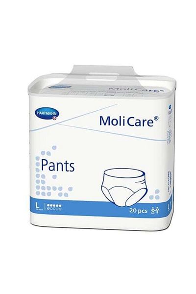 Hartmann Molicare Pants Absorbent Panties 6 Drops Large 20 Pieces 4 Packs 80 Pieces