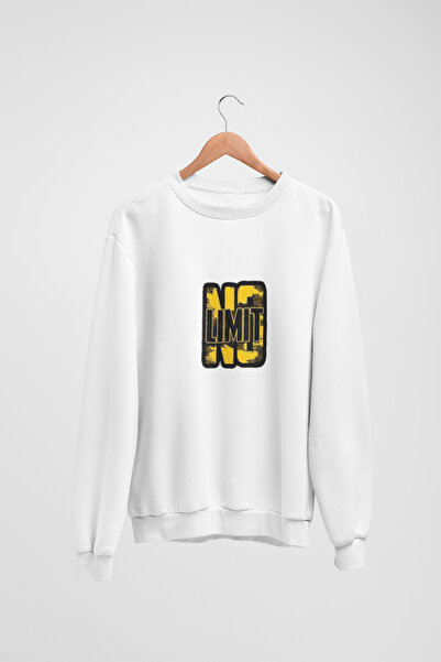 Butik سويت شيرت برقبة دائرية وأكمام طويلة للجنسين بدون حدود