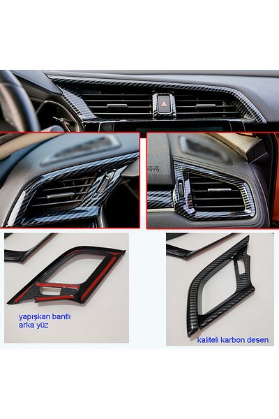 GCP German Car Parts ملحق ضبط Civic FC5 - تم تعديله باللون الداخلي (الكربوني).