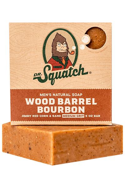 Dr Squatch صابون دكتور سكواتش وود برميل بوربون للرجال 141 جرام