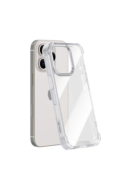 Green Lion جراب مضاد للصدمات لهاتف iPhone 16 Pro - شفاف