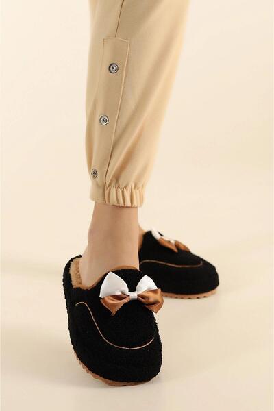 Papuçsepeti Papuç Sepeti 4118 Fiyonklu Kadın Günlük Ev Halı Misafir Terliği