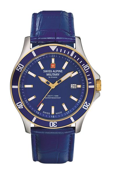 Swiss Alpine Military Mens Watch 7022.1545, Quartz, 42mm, 10atm