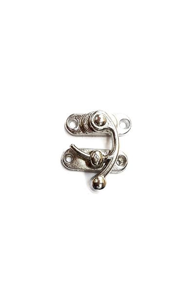 Easy Tedarik Tiny 20x24 Mm Nickel Bow Eye and Wooden Box Clips - 100 Pieces