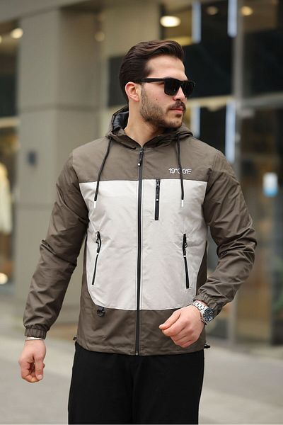 FLUEND MODA Men's Water and Windproof Seasonal Coat Jacket
