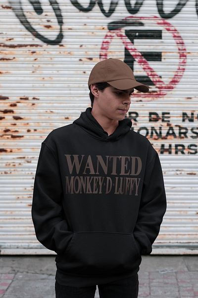 SEVBANO Monkey D. Luffy Printed Unisex Oversize Anime Hoodie