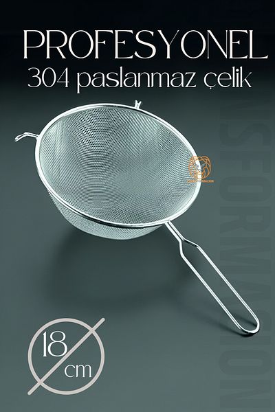 Transformacion 304 Stainless Steel Strainer - 18 Cm, Model 721321