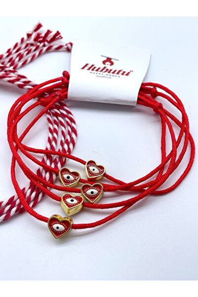 Concept HuBuTU Marteniçka Hediyelik Kartlı Jelatinli Dilek ve Şans Bilekliği ...