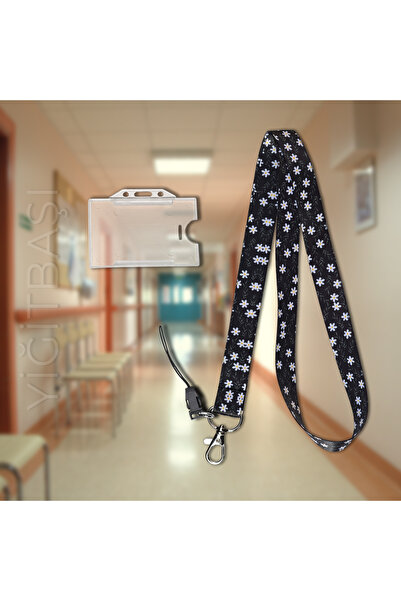 YİĞİTBAŞI Papatya0002 Desen Boyun Ipi Ve Telefon Askısı Okul ,hastane , Boyun...