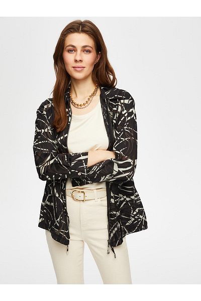 Faik Sönmez Self Patterned Overshirt Tunic with Tunnel Waist 001