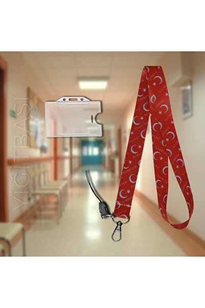 YİĞİTBAŞI TÜRK BAYRAĞI Desen Boyun İpi Ve Telefon Askısı Okul ,hastane , BOYU...