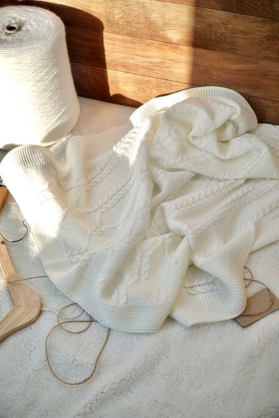 Bursa Trikomer Newborn Knitwear Soft Air Permeable Baby Blanket