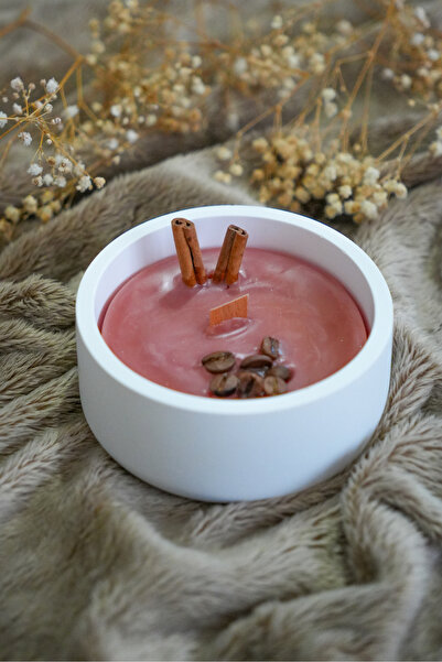 MYELFA Dekoratif Beton Kasede Kahve Kokulu, Tarçın Ve Kahve  süslemeli Kokulu...